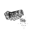 Diagram for Dodge Ram 3500 Transmission Mount - 52122543AA