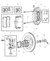 Diagram for 2004 Dodge Viper Brake Caliper - 5093304AA