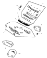 Diagram for 2010 Chrysler Sebring Dash Panels - 5076289AJ