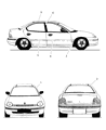 Diagram for 1999 Dodge Neon Door Moldings - RG28TCNAA