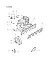 Diagram for Chrysler Intake Manifold Gasket - MR420945