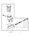 Diagram for Dodge Stratus Brake Master Cylinder - V1105432AA