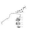 Diagram for 2020 Jeep Wrangler Fuel Filler Neck - 52030406AB