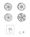 Diagram for 2014 Jeep Cherokee Spare Wheel - 1UT92CDMAA