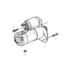 Diagram for 1993 Jeep Grand Wagoneer Starter Motor - 56004934