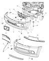 Diagram for 2007 Jeep Grand Cherokee Bumper - 5029989AC