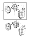 Diagram for Dodge Ram 1500 Power Steering Pump - 52113454AK