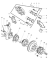 Diagram for Dodge Brake Caliper Bolt - 5015130AA