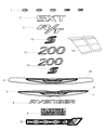 Diagram for Dodge Avenger Emblem - 68197930AA