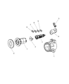 Diagram for Mopar Trunk Lock Cylinder - 68033742AA