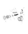 Diagram for 2009 Dodge Journey Trunk Lock Cylinder - 68033742AA