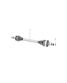 Diagram for 2008 Chrysler 300 Axle Shaft - 4578034AE