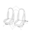 Diagram for 2004 Dodge Dakota Seat Cover - ZY651L5AA