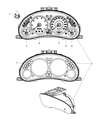 Diagram for 2005 Jeep Liberty Instrument Cluster - 56010528AF