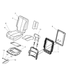 Diagram for 2006 Chrysler Pacifica Armrest - 1CP881D2AA