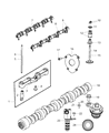 Diagram for Jeep Grand Cherokee Lash Adjuster - 5038784AC