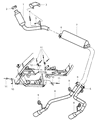 Diagram for 2002 Chrysler Prowler Exhaust Hanger - 4786482