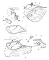 Diagram for 1992 Dodge Viper Trunk Lid Latch - 5245886