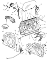 Diagram for Chrysler PT Cruiser Door Lock Actuator - 5067309AC