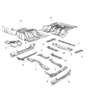 Diagram for 2016 Jeep Wrangler Floor Pan - 68263391AA