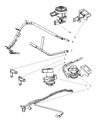 Diagram for 2003 Dodge Ram 2500 Canister Purge Valve - 53032056AB