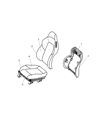Diagram for Chrysler Crossfire Seat Cover - YQ72BD5AA