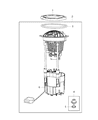 Diagram for 2012 Ram 1500 Fuel Level Sensor - RL145594AA