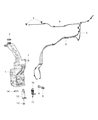 Diagram for 2022 Jeep Cherokee Windshield Washer Nozzle - 68102968AB