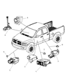 Diagram for 2008 Dodge Ram 1500 Air Bag Control Module - 4896178AD