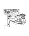 Diagram for 2003 Chrysler Sebring Transmission Oil Cooler Hose - 4596253AB
