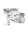 Diagram for 2003 Dodge Stratus Transmission Oil Cooler Hose - 4596253AB