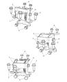 Diagram for 2007 Dodge Caliber Engine Mount - 5105667AC