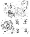 Diagram for 2009 Jeep Wrangler Door Latch Assembly - 4589276AH