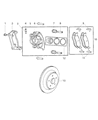Diagram for Mopar Brake Caliper Piston - 5066699AB