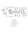 Diagram for 2010 Dodge Ram 1500 Brake Caliper Piston - 5066699AB