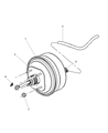 Diagram for 2004 Chrysler Pacifica Brake Booster Vacuum Hose - 4683848AA