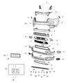 Diagram for 2016 Jeep Cherokee Bumper - 68203213AA