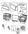 Diagram for 2011 Jeep Patriot Evaporator - 68066969AA