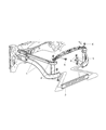 Diagram for 2007 Dodge Ram 3500 Radiator Support - 55275694AK