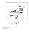 Diagram for 2014 Jeep Grand Cherokee Headlight - 68142490AF