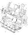 Diagram for 2001 Dodge Durango Armrest - UX011DVAA