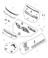 Diagram for 2015 Dodge Journey Dash Panels - 5067841AG