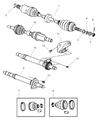 Diagram for 2005 Chrysler Pacifica CV Boot - 5014914AA