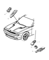 Diagram for Dodge Challenger Door Lock Switch - 4602784AB