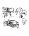 Diagram for Dodge Avenger Wheelhouse - 5008914AE