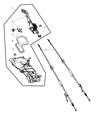 Diagram for Jeep Parking Brake Cable - 52125207AC