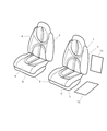 Diagram for 2002 Dodge Durango Seat Cushion - XB791DVAA