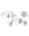 Diagram for Dodge Neon Spare Wheel - 4656322