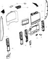 Diagram for 2012 Ram 1500 Glove Box - 1VX21GTVAB