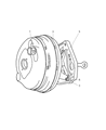 Diagram for Jeep Liberty Brake Booster Vacuum Hose - 52128317AA